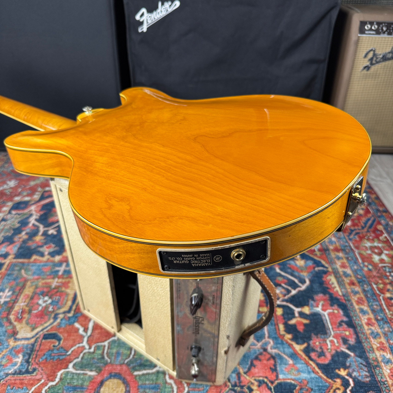 1974 Yamaha SA90 Semi Hollow Natural 100% Original w/OHSC