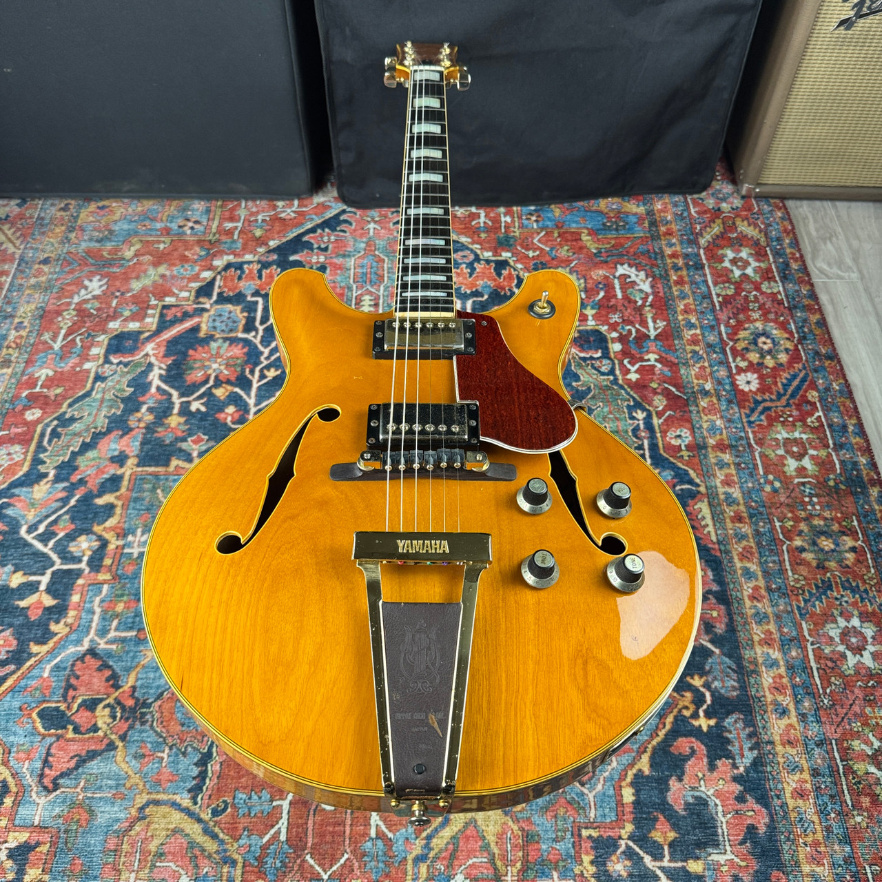 1974 Yamaha SA90 Semi Hollow Natural 100% Original w/OHSC