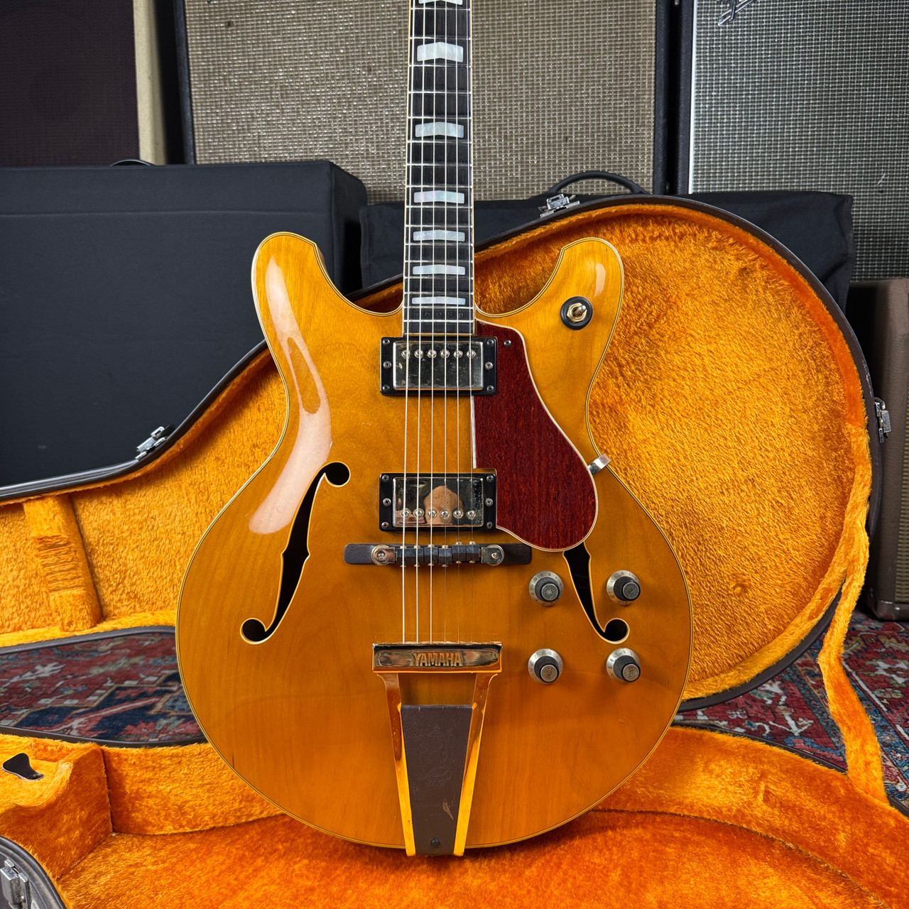 1974 Yamaha SA90 Semi Hollow Natural 100% Original w/OHSC