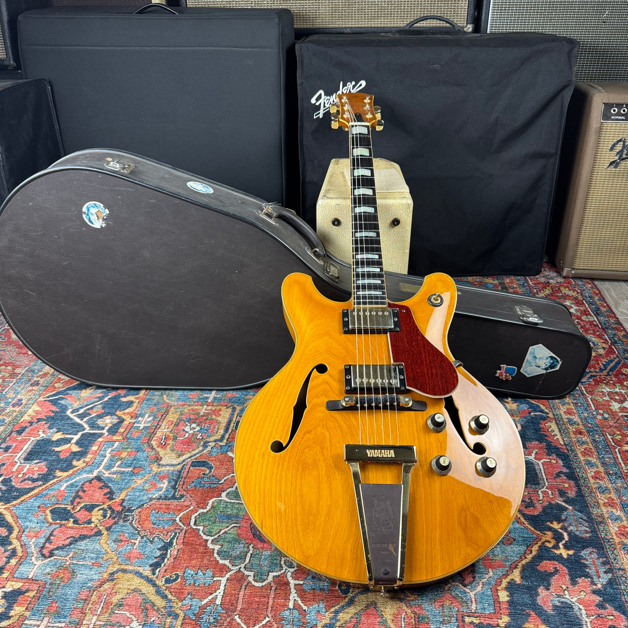 1974 Yamaha SA90 Semi Hollow Natural 100% Original w/OHSC