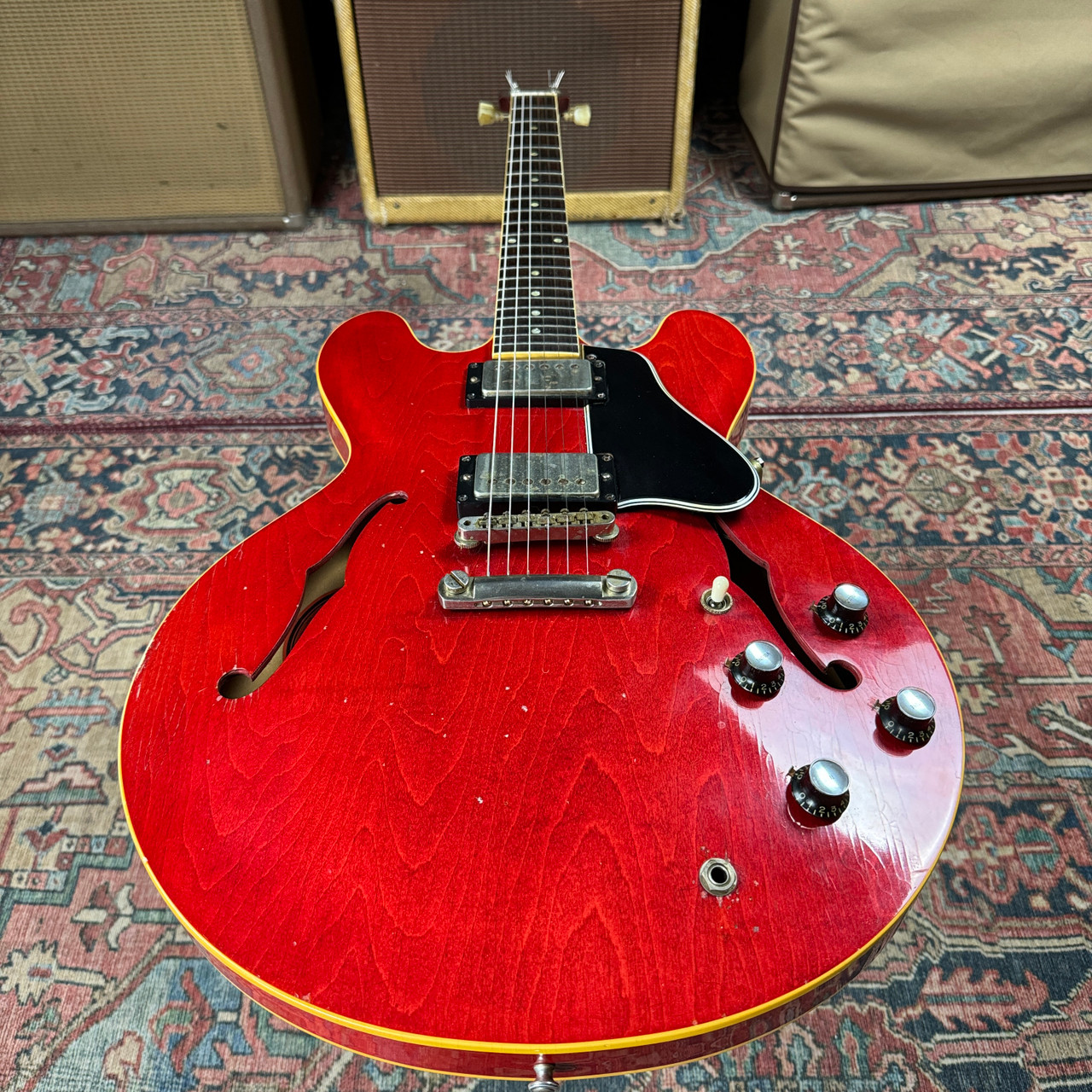 ギター Gibson Memphis es-335 Gibson Memphis ES-335 Studio Wine Red – Chicago Music Exchange
