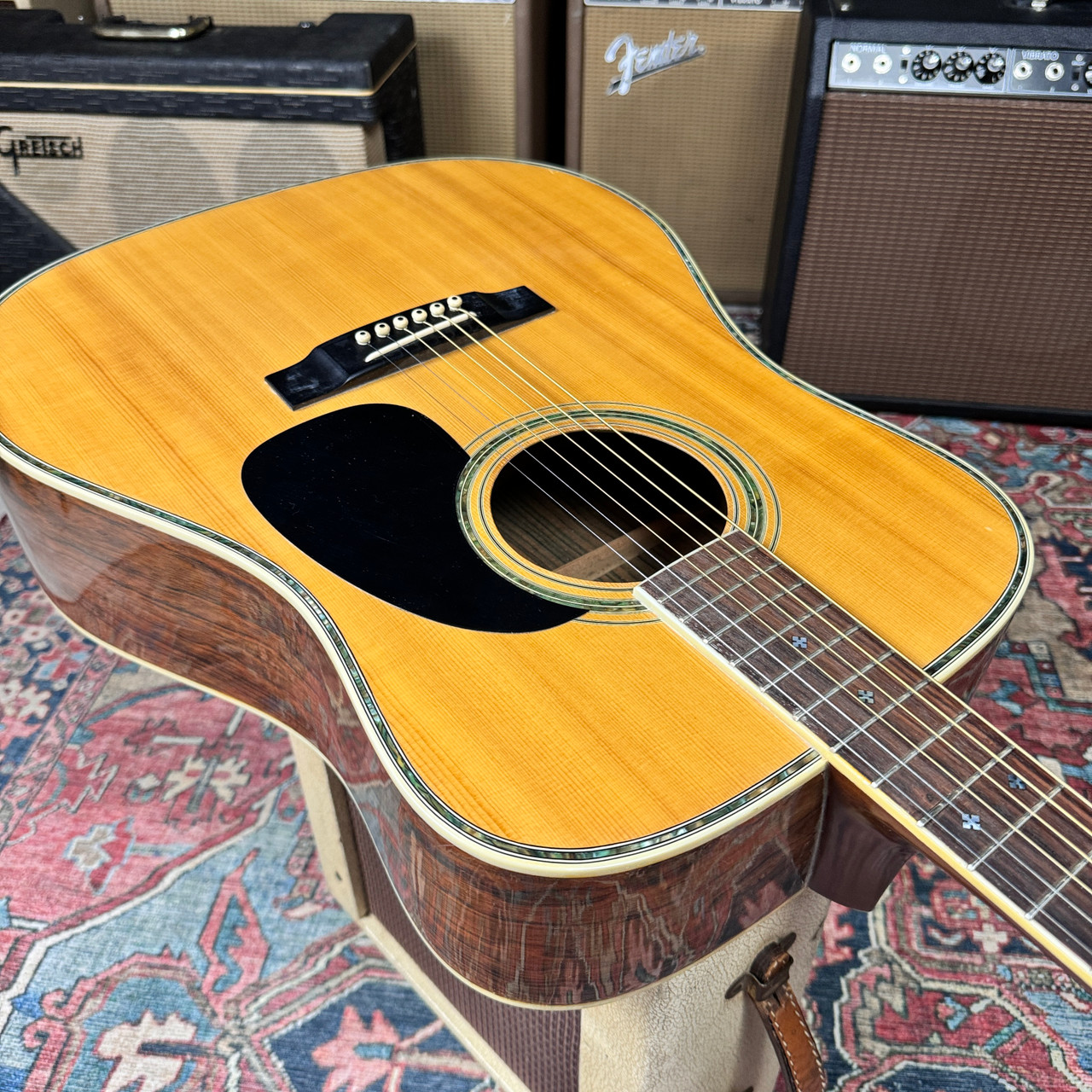 Acoustic Guitar K.Country Kasuga Model No. D-180 Natural