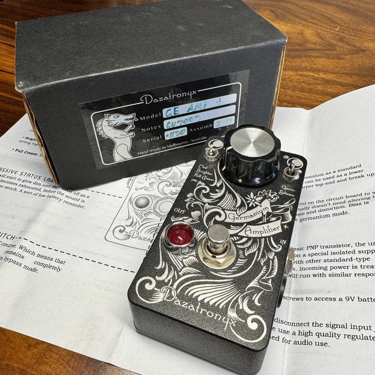 ギター Dazatronyx Class A Germanium Amplifier Dazatronyx Class A Germanium Amplifier Pedal | eBay