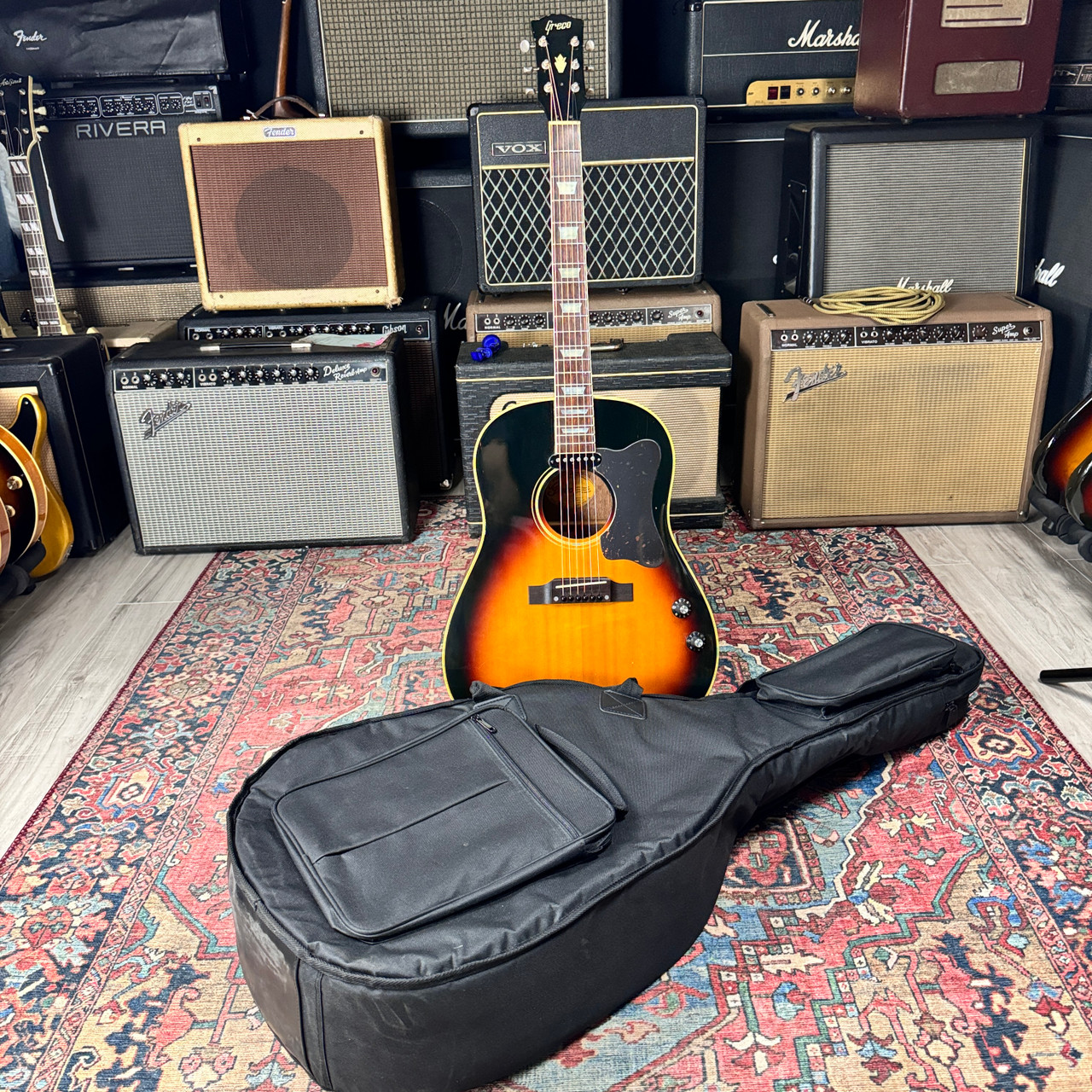 Video* Greco J-160E Style John Lennon Model W404-BSE Electric