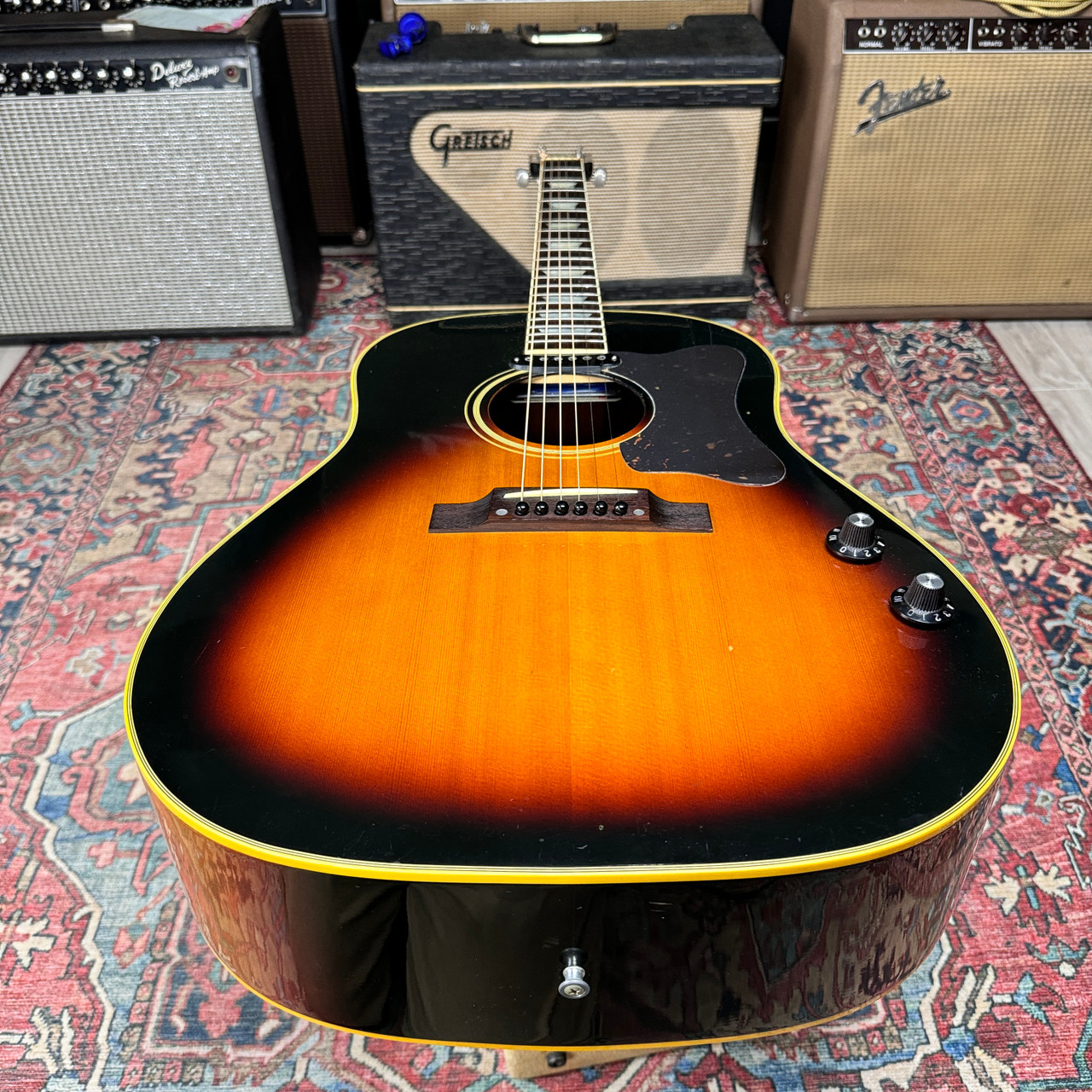 Video* Greco J-160E Style John Lennon Model W404-BSE Electric 