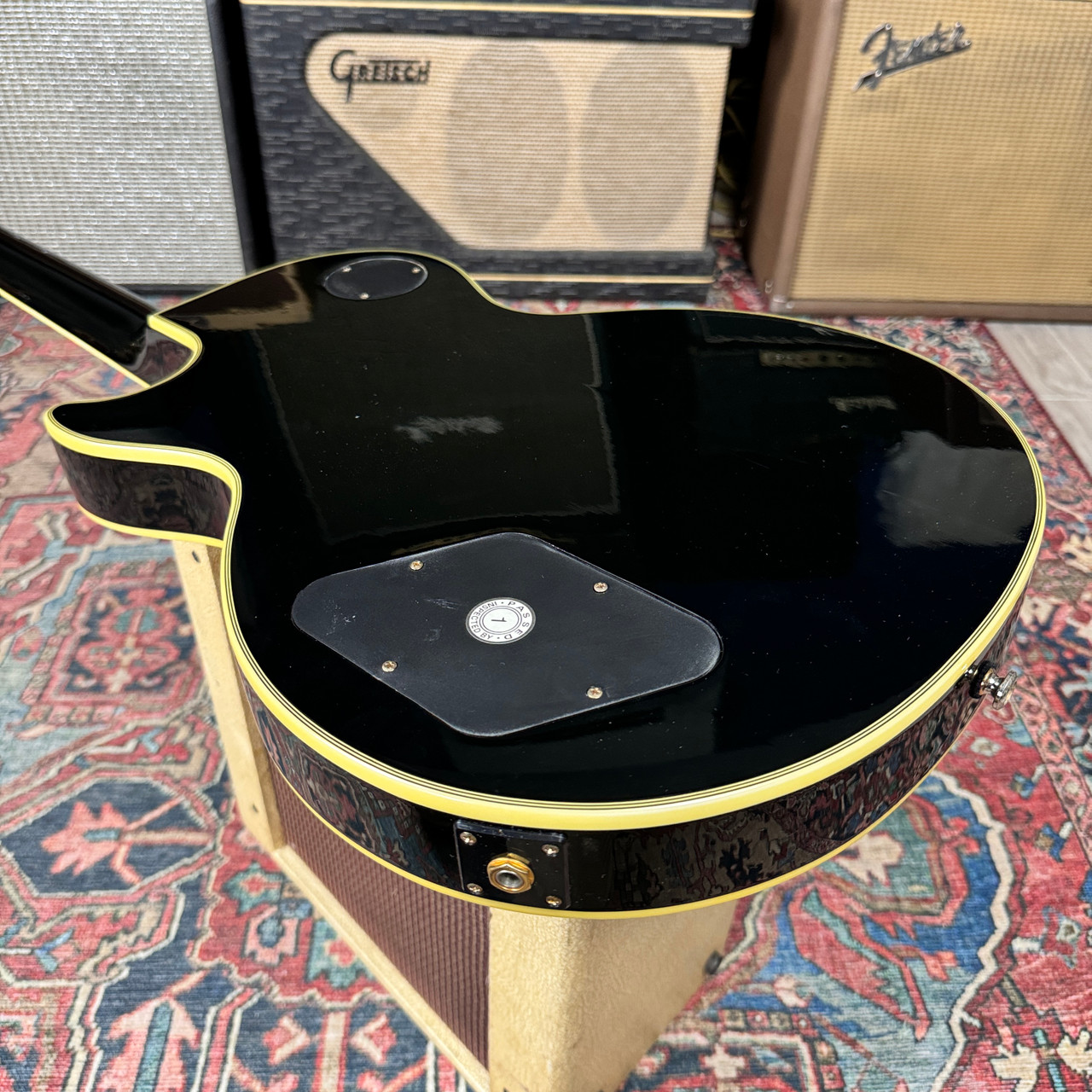 2003 Epiphone Les Paul Custom Black Beauty MIK Pro Setup