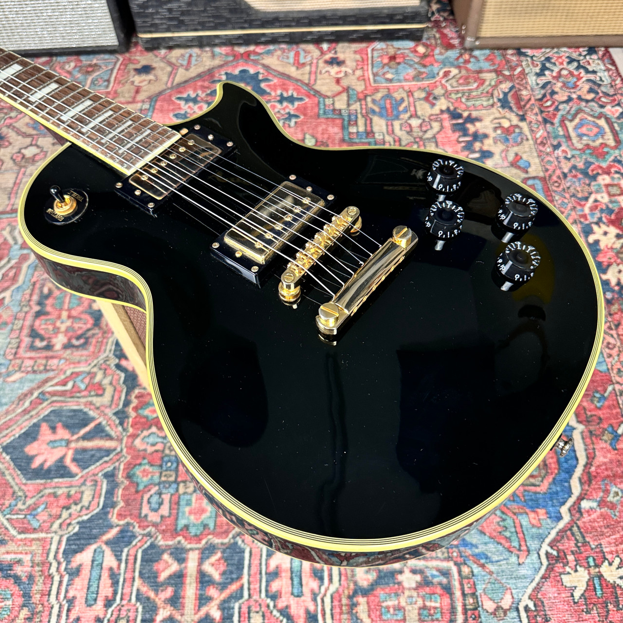 2003 Epiphone Les Paul Custom Black Beauty MIK Pro Setup