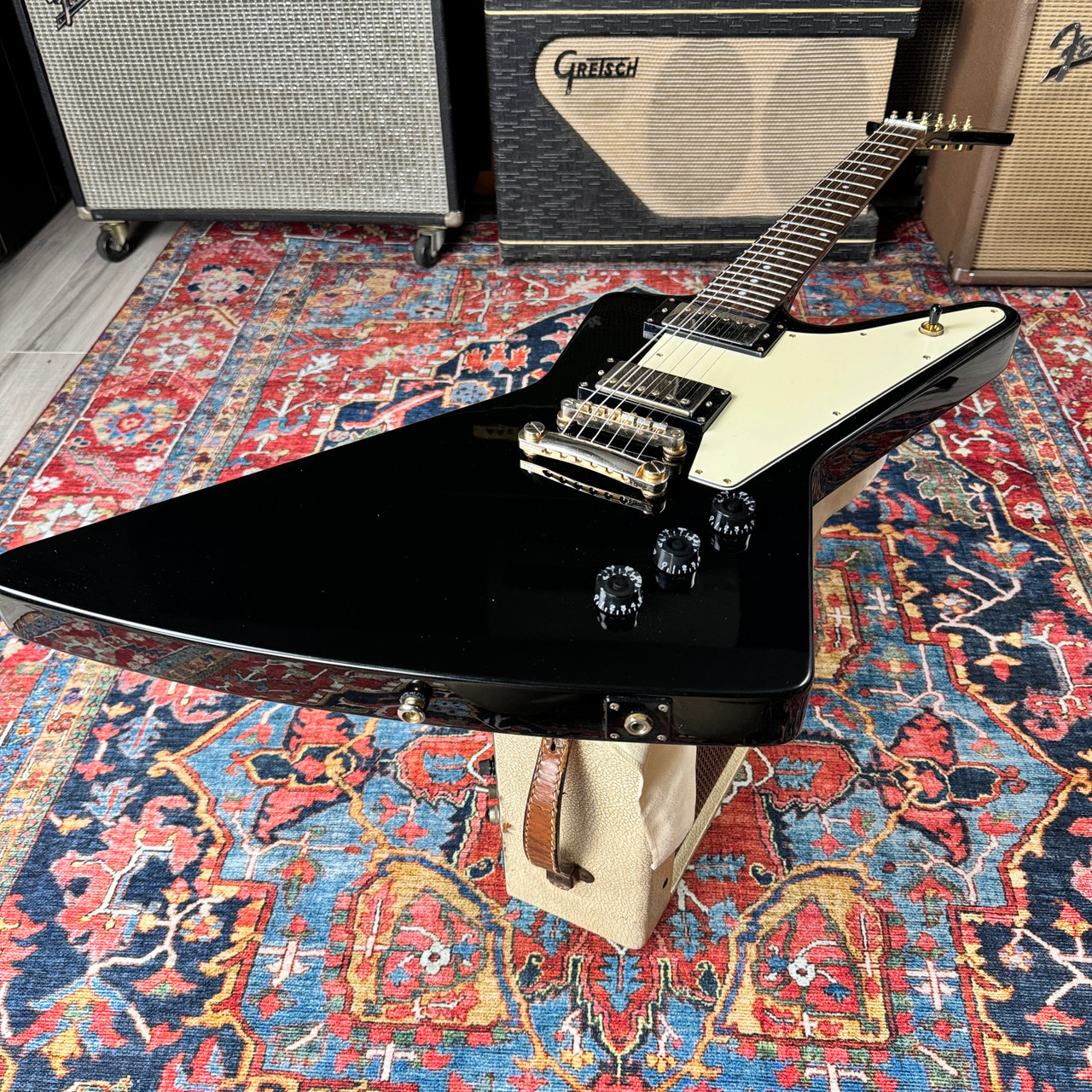 2008 Epiphone 58 Korina Explorer - Ebony