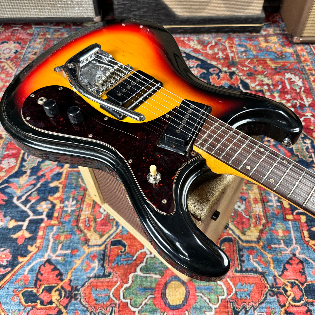 1960's Morales Japan (Mosrite) Ventures Offset Guitar - 3TS