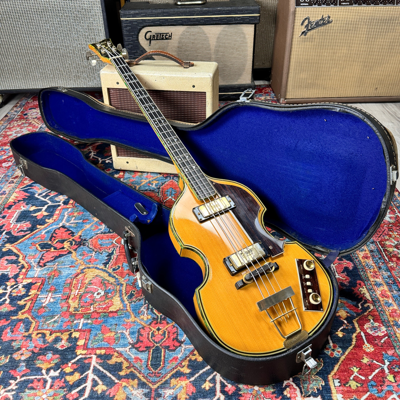 Greco Violin Bass (ケース付) Greco VB700 Violin Bass 1970's