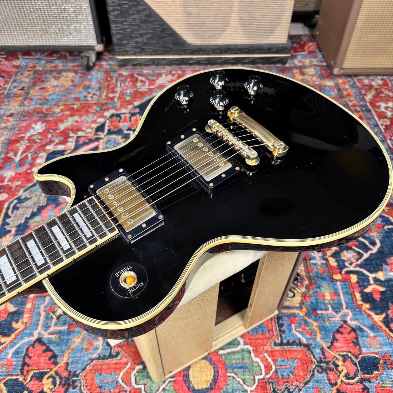 Burny SLC-70HN Thin Les Paul Custom Style *7.5 lbs* Japan