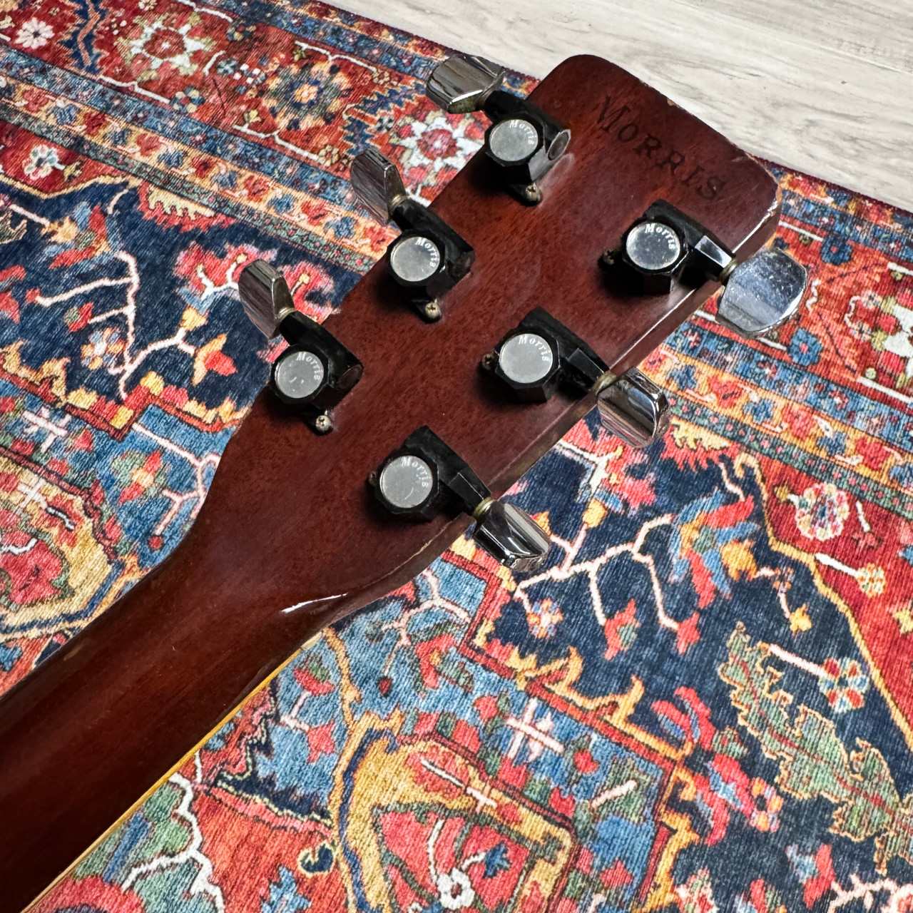 1979 Morris D28 Style X-Braced Dreadnought Model WE-40 Shadow Pickup