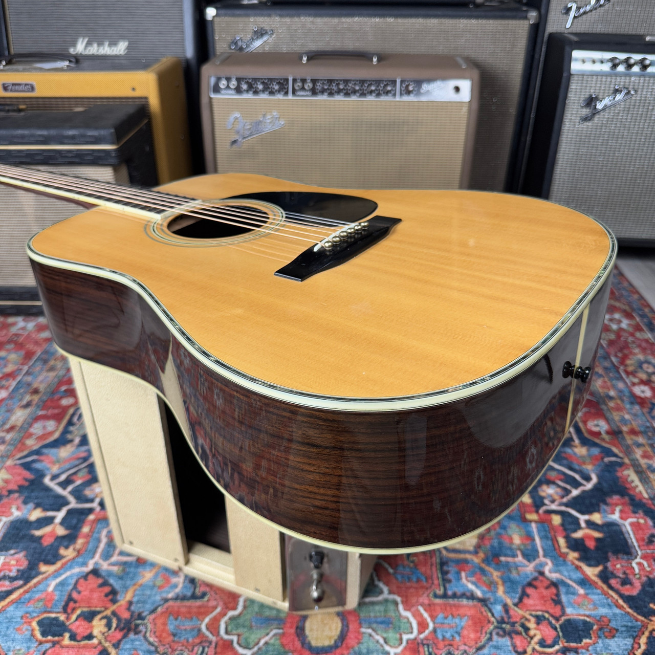 1975 Morris W60 Dreadnought Martin D41 Style w/HSC & Tags