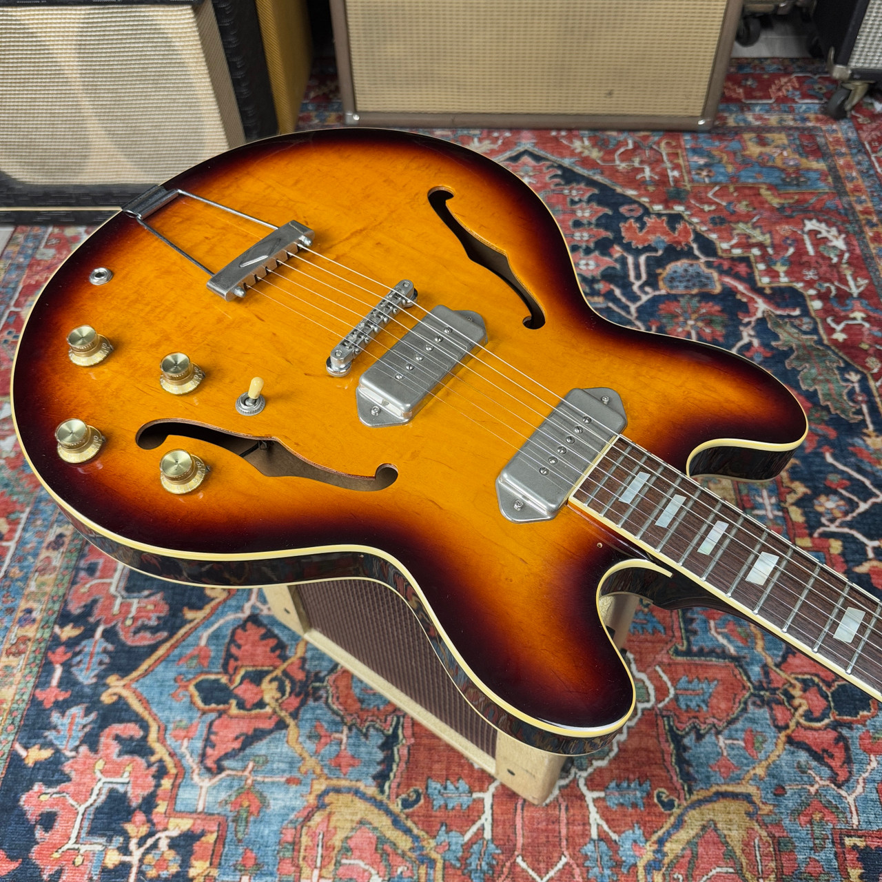 1989 Epiphone Casino Sunburst Pre-Elitist w/ Case Yamano