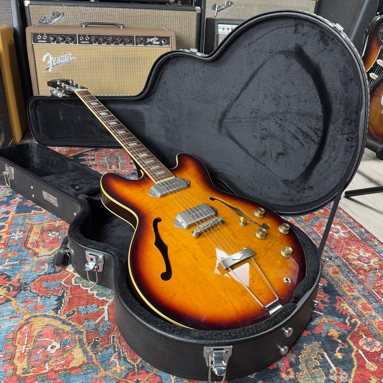 ギター Epiphone CASINO SB MADE IN Peerless Epiphone Casino Reissue 2001 Cherry Peerless Korea