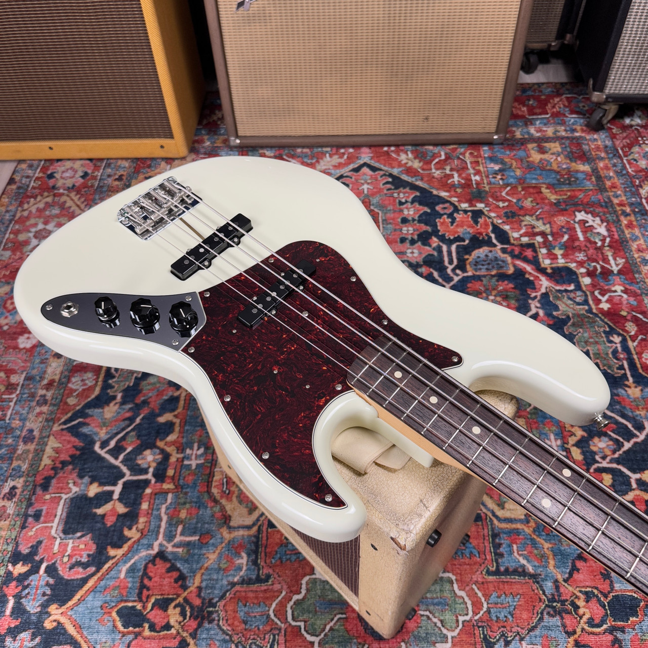 Fender Heritage 60's Jazz Bass Oly White Rosewood Nitro Lacquer 2022