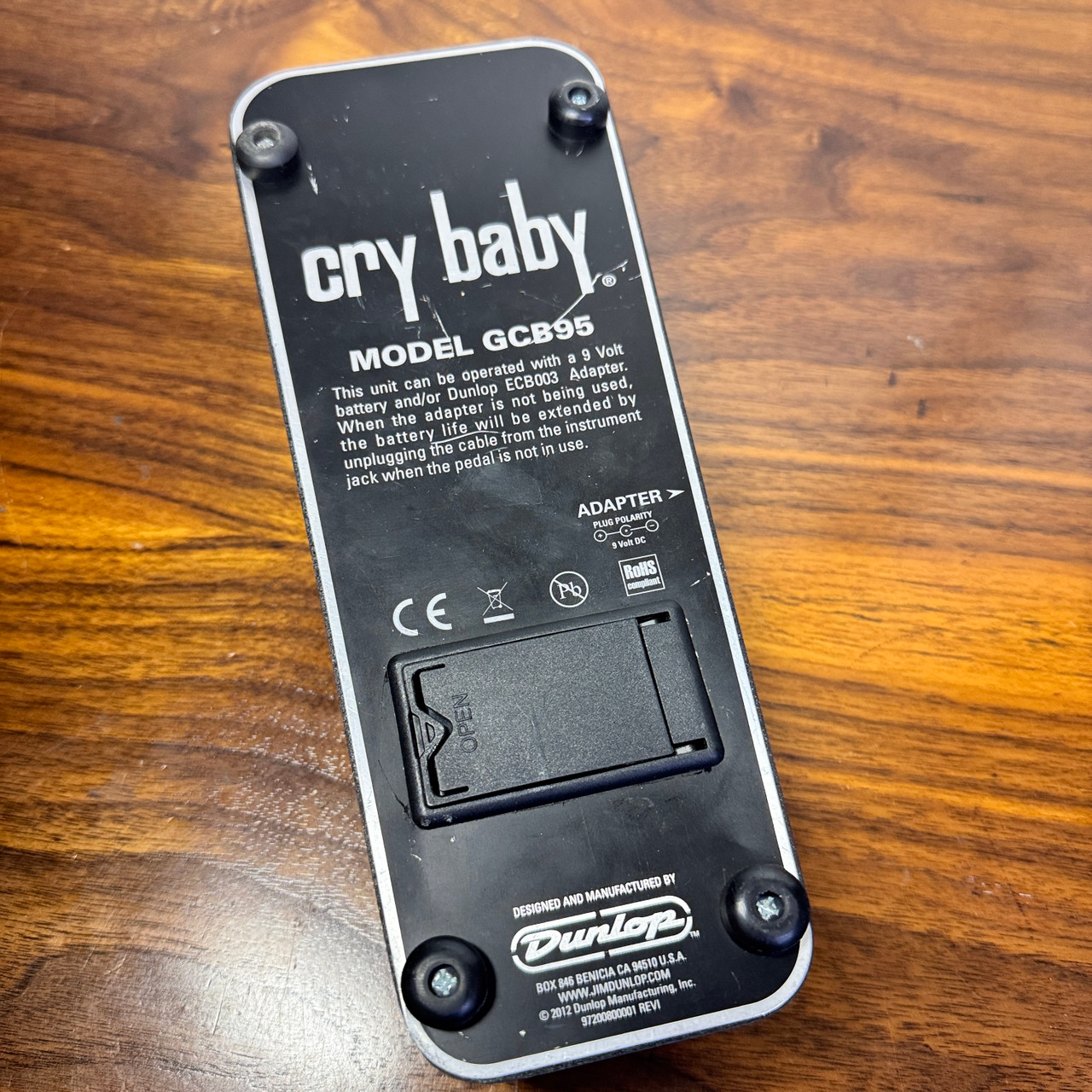 Dunlop Cry Baby GCB95 w/9v and Battery