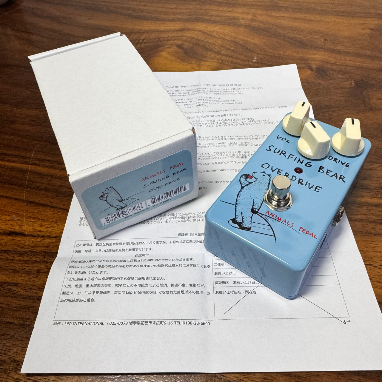 ギター NINEVOLT PEDALS  SURFING BEAR OVERDRIVE NINEVOLT PEDALS SURFING BEAR OVERDRI コンパクトエフェクター