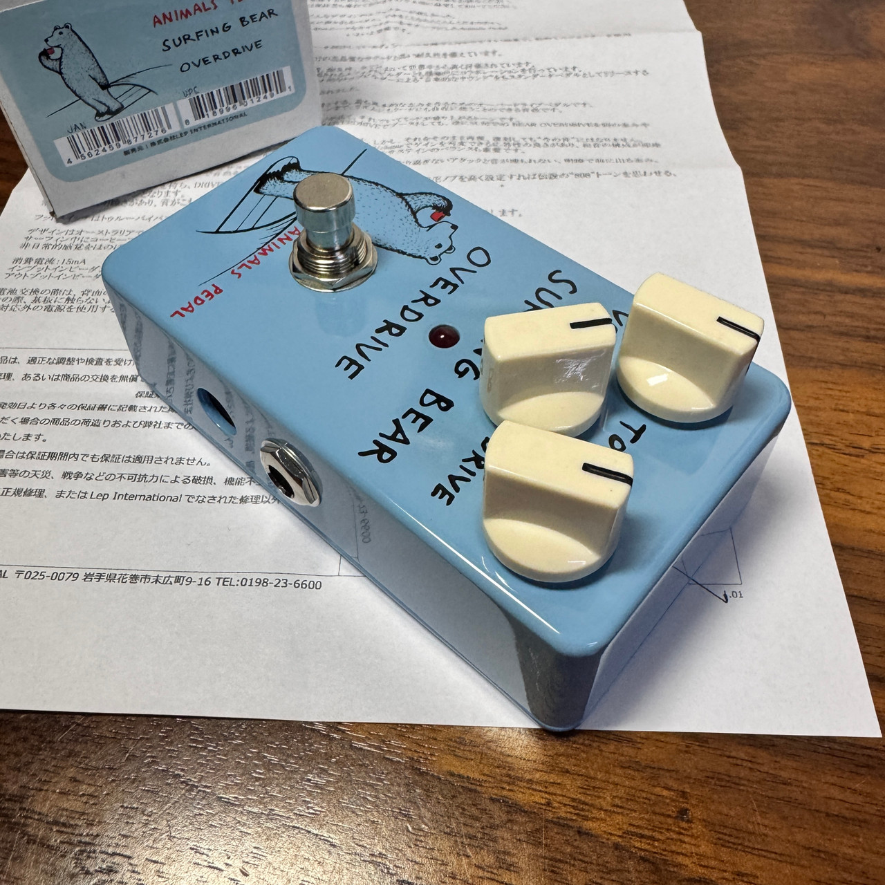ギター NINEVOLT PEDALS  SURFING BEAR OVERDRIVE NINEVOLT PEDALS SURFING BEAR OVERDRI コンパクトエフェクター