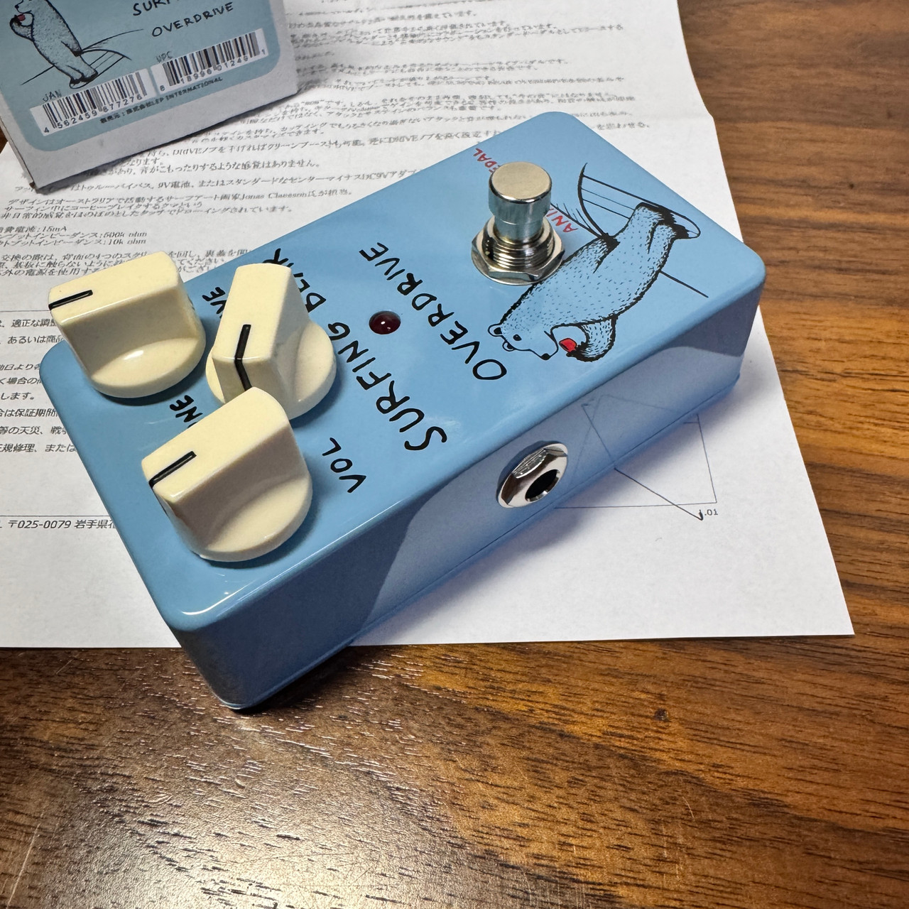 【美品】ANIMALS PEDAL SURFING BEAR OVERDRIVE Animals Pedals SURFING-BEAR-OVERDRIVE Overdrive Pedal
