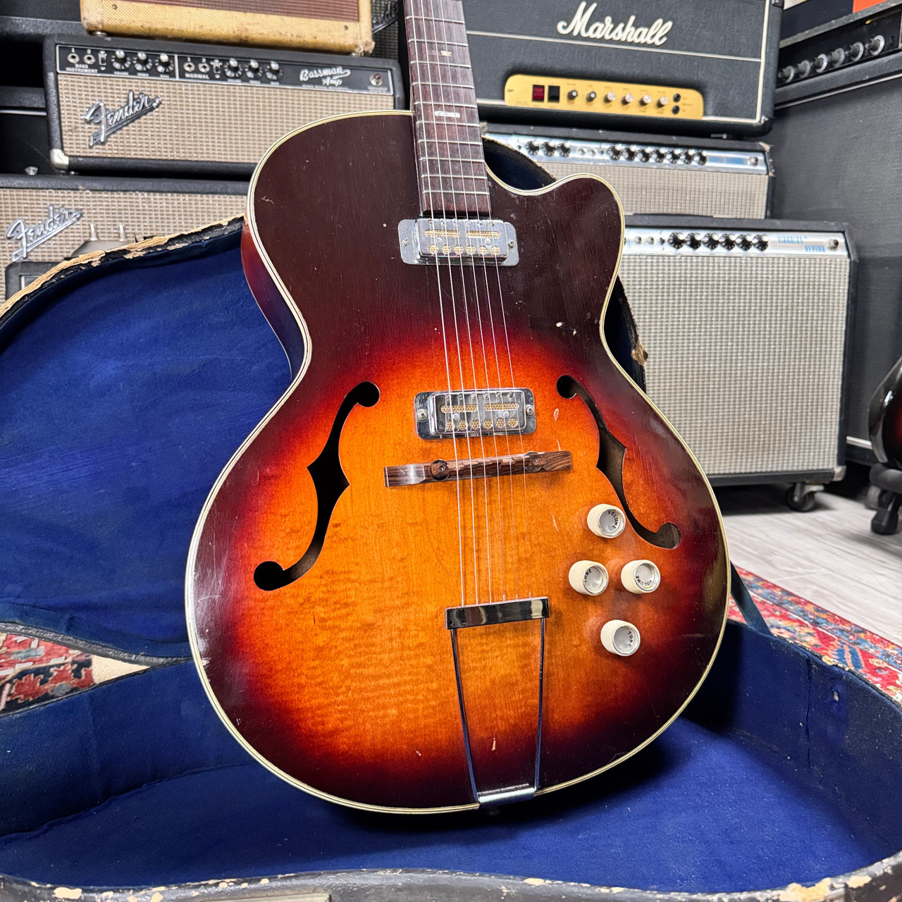 60's Teisco Model 14 Hollowbody Jazz Box - Sunburst
