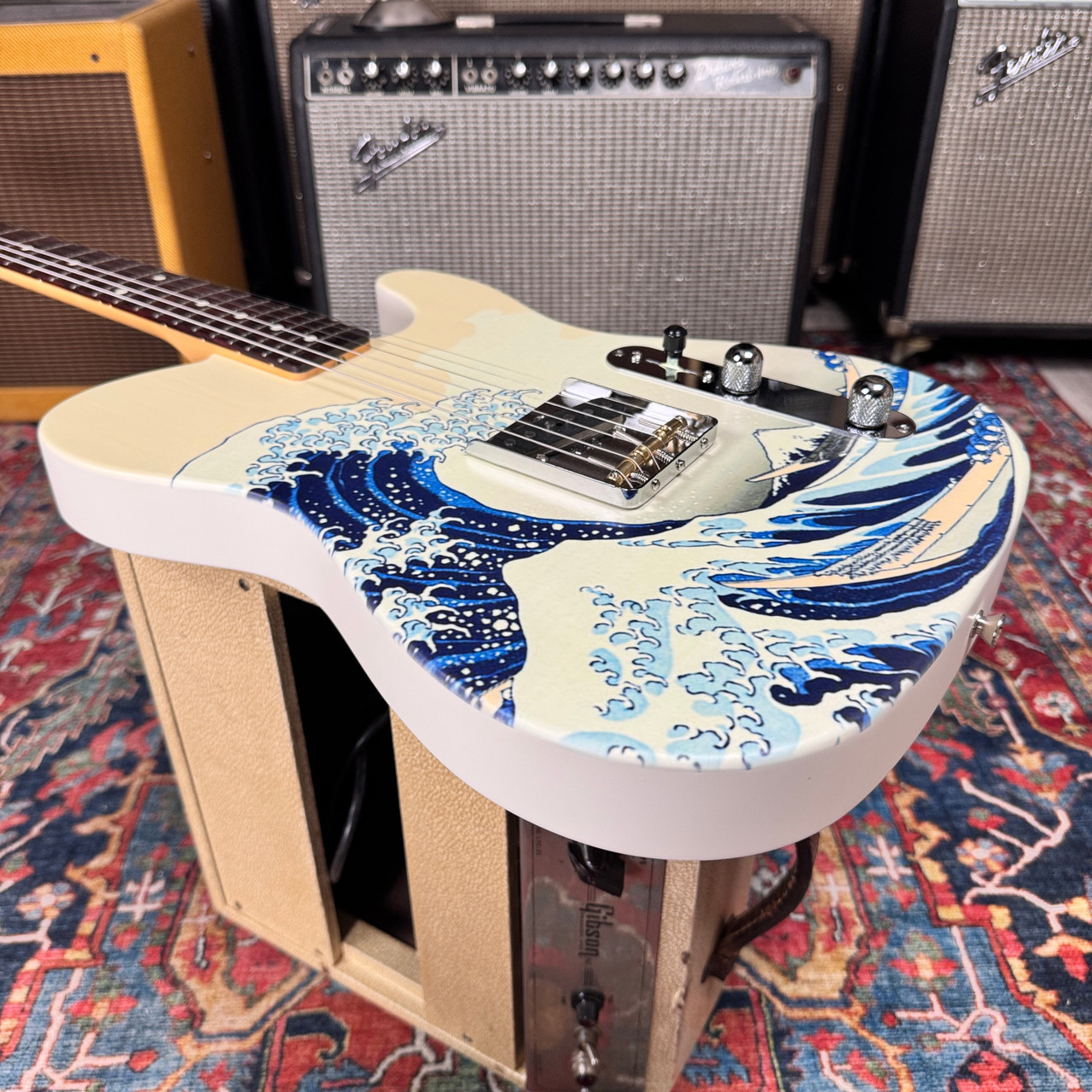 2024 Fender Art Canvas Esquire Hokusai 
