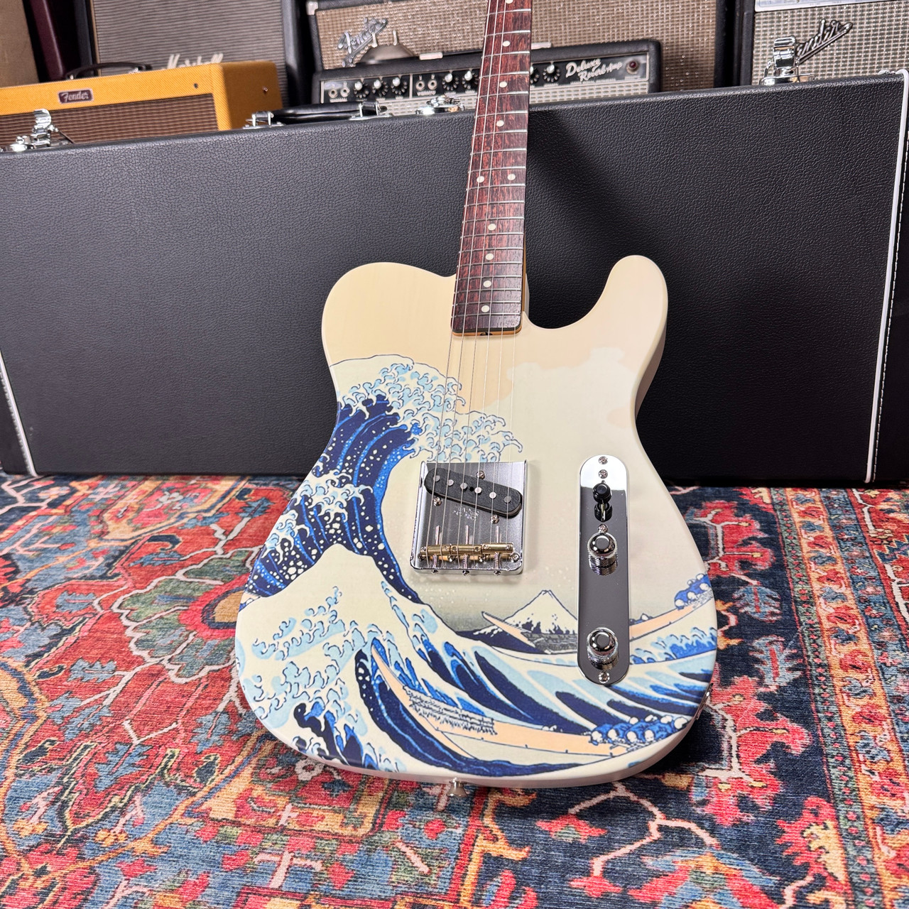 Squier by Fender 浮世絵 2024 Fender Art Canvas Esquire Hokusai 