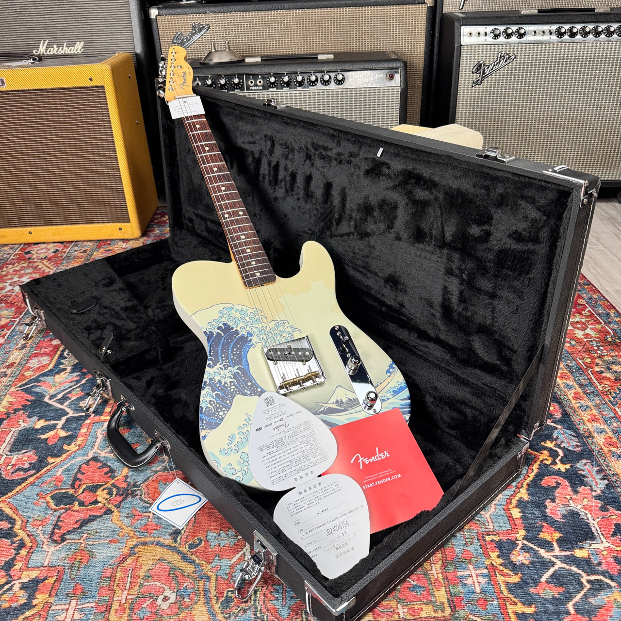 2024 Fender Art Canvas Esquire Hokusai 