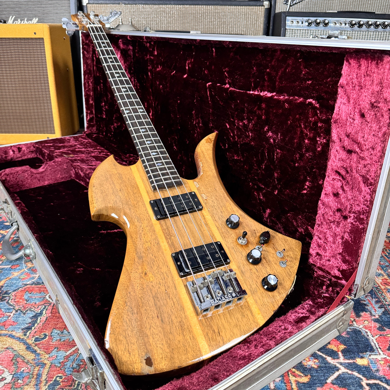 BC Rich Mockingbird Bass USA 1976-77 Longhorn w/Neal Moser EQ 