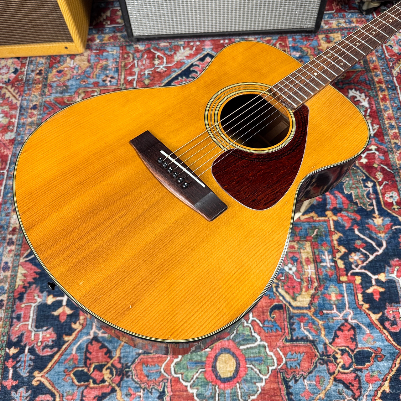 1974 Yamaha FG130 Auditorium Style Tan Label Made in Japan