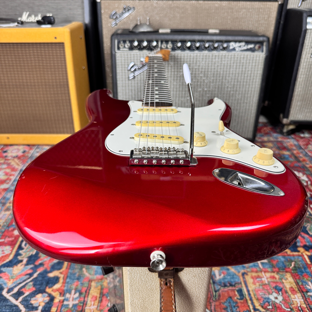 FERNANDES エレキギター レッド SSH 90年代 FERNANDES エレキギター レッド SSH 90年代