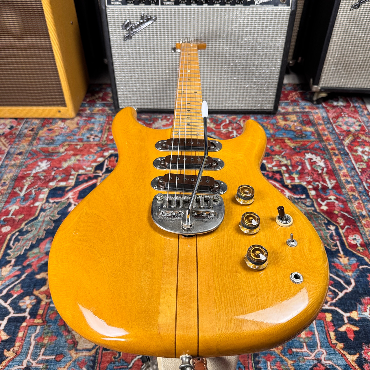 1979 Greco GOII 700 Neck Through Ash Body - Natural