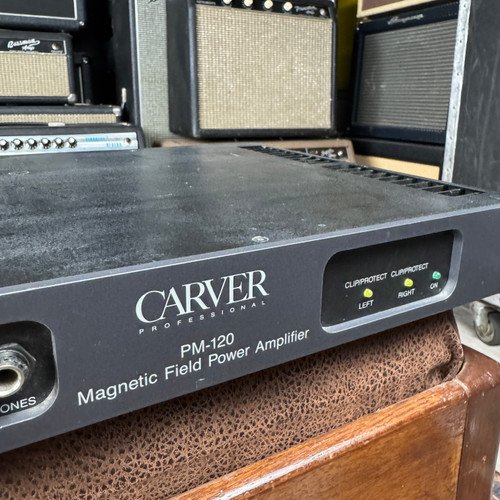 Carver PM-120 Magnetic Field Power Amplifier 120 Watt Amplifier Carver PM-120 Magnetic Field Power Amplifier 120 Watt Amplifier