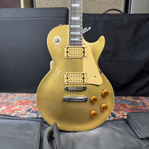 Video* Aria Pro II Les Paul Gold Top Model LS600 Slab Mahogany - 1980