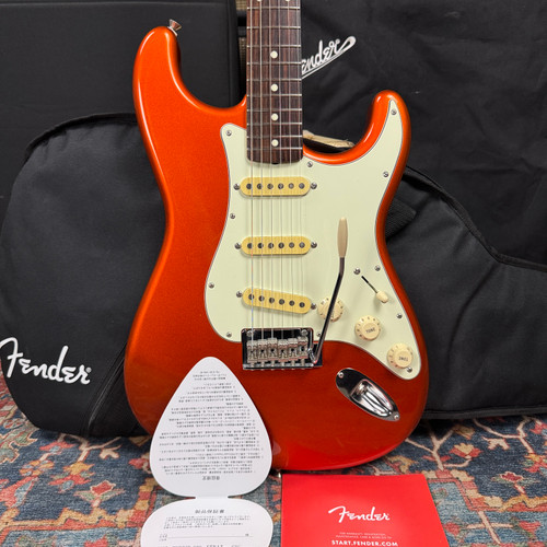 *Video* Fender Hybrid 60's Stratocaster w/USA Vintage Pickups Candy Tangerine - 2020