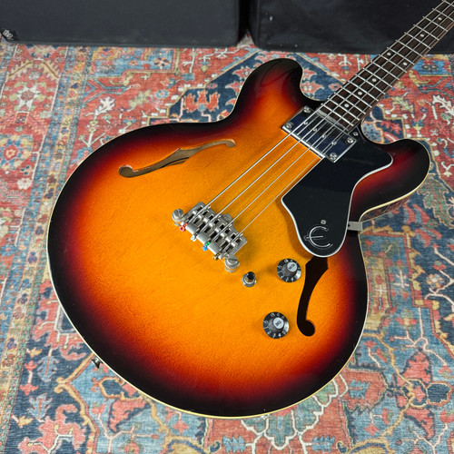 Epiphone Rivoli Reissue Short Scale Semi-Hollow Bass Mudbucker Transducer - 1996