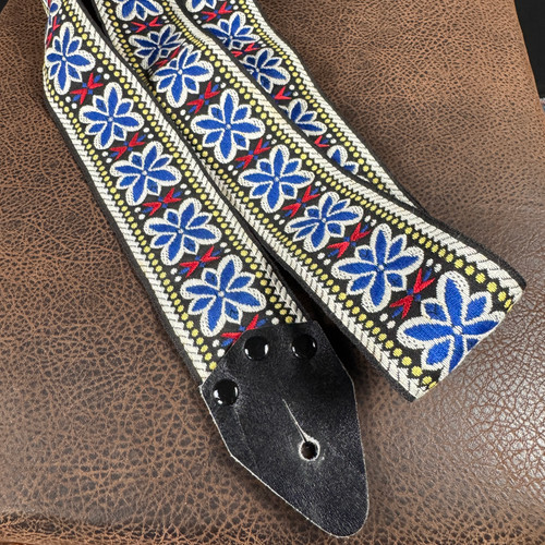 Ace Style Blue Vintage Jacquard Strap