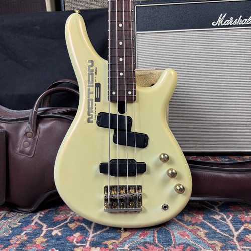 Yamaha Super Edition MBIII "Ladybug" Motion Bass Medium Scale 32.5" Pearl White - 1987