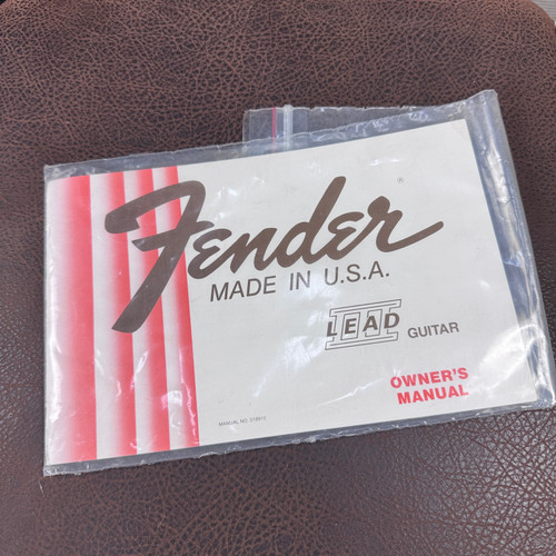 Fender Lead III Owner’s Manual