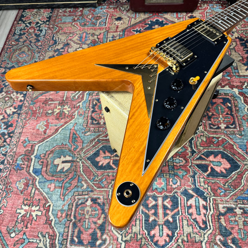 Epiphone 1958 Korina Flying V Reissue Antique Natural 2016