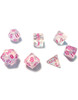 RPG Dice Set (7): White Cloud, Pink Ink