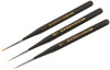 Atlas Taklon Brushes (3): 5/0, 10/0, 20/0
