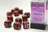 26626 - Gemini® 16mm d6 Purple-Red/gold Dice Block™ (12 dice)