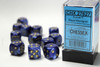 27627 - Scarab® 16mm d6 Royal Blue/gold Dice Block™ (12 dice)