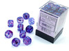 27957 - Nebula® 12mm d6 Nocturnal™/blue Luminary™ Dice Block™ (36 dice)