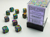 27850 - Festive® 12mm d6 Mosaic/yellow Dice Block™ (36 dice)