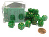 27835 - Vortex® 12mm d6 Green/gold Dice Block™ (36 dice)