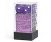 27607 - Borealis® 16mm d6 Purple/white Dice Block™ (12 dice)