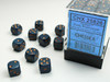 25826 - Opaque 12mm d6 Dusty Blue/copper Dice Block™ (36 dice)