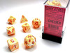 27453 - Festive® Polyhedral Sunburst™/red 7-Die Set